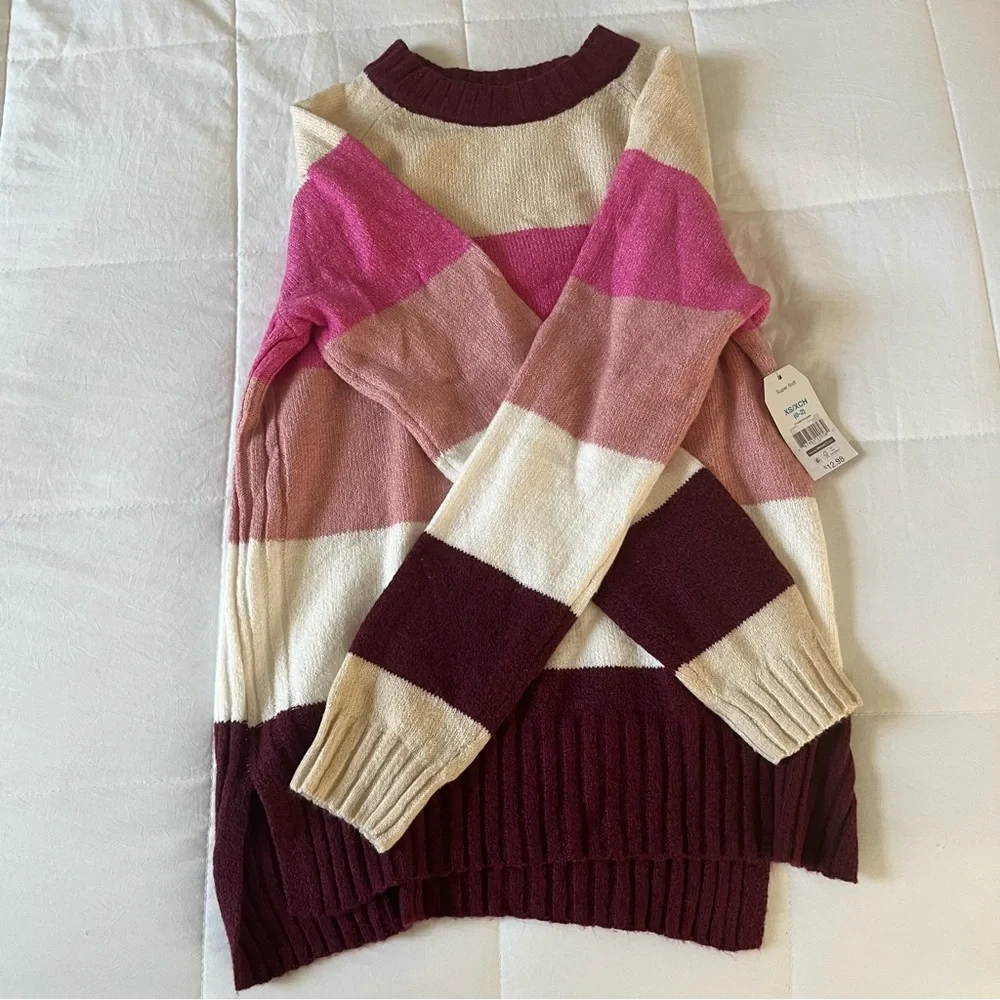 pink striped sweater - Picture 3 of 4